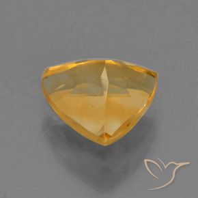 Citrino Dorado naranja claro medio natural de 1.55 ct, Trillón, VS