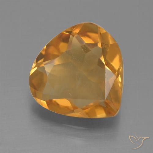 2.20ct Natural Dorado naranja intenso Citrino, En forma de pera, VS