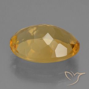 Citrino Dorado oscuro natural de 3.95 ct, Ovalada, VS