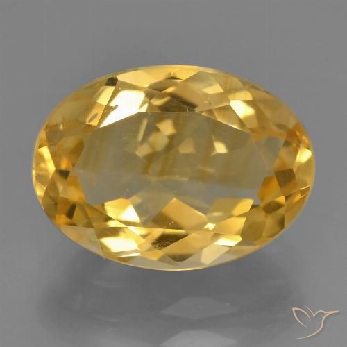 3.28ct Natural Dorado Citrino, Ovalada, VVS-VS