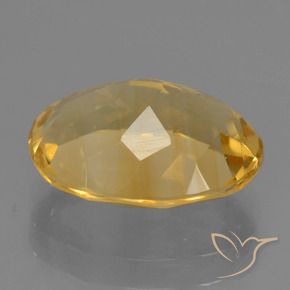 Citrino Dorado natural de 3.28 ct, Ovalada, VVS-VS