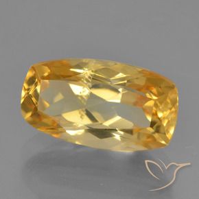 Citrino Naranja dorado natural de 2.54 ct, Forma Cojín, VS