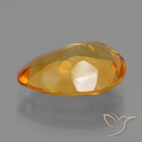 Citrino Dorado naranja oscuro natural de 2.23 ct, En forma de pera, VS