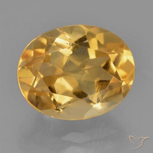 4.71ct Natural Naranja dorado intenso Citrino, Ovalada, VS-SI
