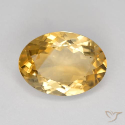 5.30ct Natural Dorado Citrino, Ovalada, VVS-VS
