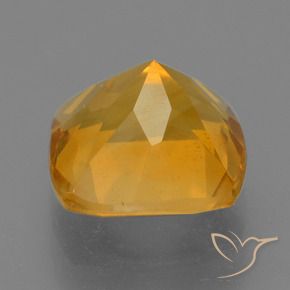 Citrino Dorado naranja intenso natural de 1.90 ct, Forma Cojín, VS