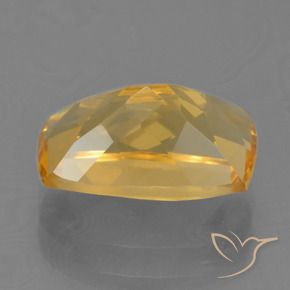 Citrino Dorado medio natural de 2.65 ct, Forma Cojín, VVS-VS