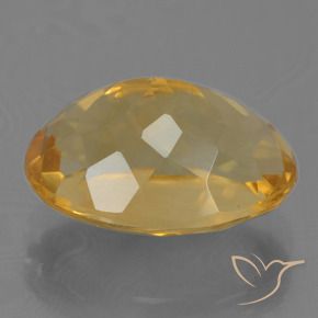 Citrino Naranja dorado intenso natural de 4.11 ct, Ovalada, VS