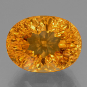 Citrino Dorado amarillo natural de 6.41 ct, Corte Óvalo, VS