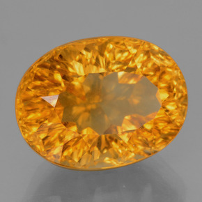 Citrino Dorado amarillo natural de 6.41 ct, Corte Óvalo, VS