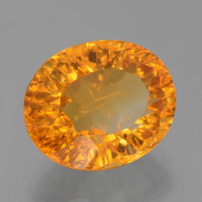 Citrino oro natural de 5,00 ct, corte óvalo, VS