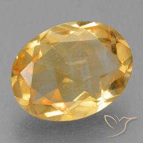 Citrino Dorado natural de 1.81 ct, Ovalada, VS