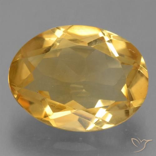 2.63ct Natural Dorado naranja claro medio Citrino, Ovalada, VVS-VS