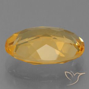 Citrino Dorado naranja intenso natural de 2.49 ct, Ovalada, VVS-VS
