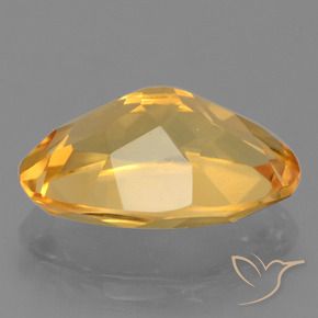 Citrino Dorado naranja intenso natural de 2.42 ct, Ovalada, VVS-VS