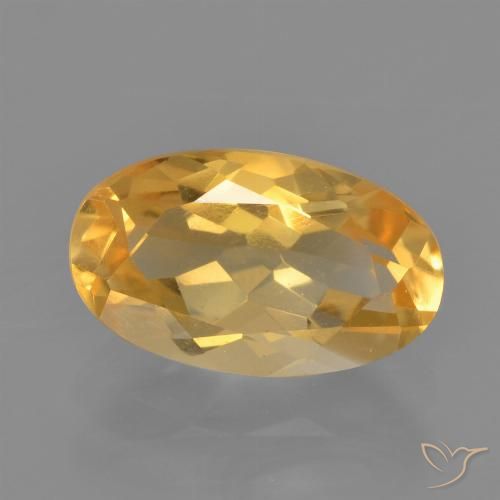 2.13ct Natural Dorado naranja Citrino, Ovalada, VVS-VS