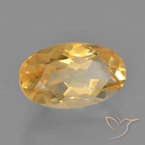 Citrino Dorado naranja natural de 2.13 ct, Ovalada, VVS-VS