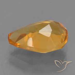 Citrino Naranja medio natural de 2.02 ct, En forma de pera, VS