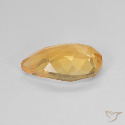 Citrino Dorado naranja natural de 2.17 ct, En forma de pera, VS