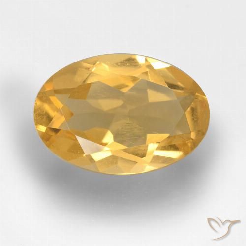 2.41ct Natural Dorado medio Citrino, Ovalada, VVS-VS