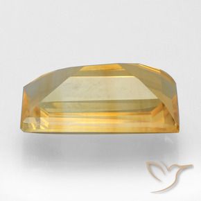 Citrino Dorado claro natural de 3.45 ct, Corte Baguette, VS