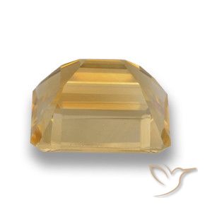 Citrino Dorado medio natural de 4.44 ct, Corte Octágono / Esmeralda, VVS-VS