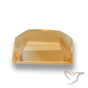 Citrino Dorado-naranja claro natural de 4.21 ct, Corte Octágono / Esmeralda, VVS-VS