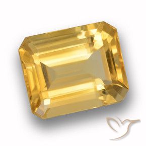 Citrino Oro natural de 4.06 ct, Corte Octágono / Esmeralda, VVS-VS