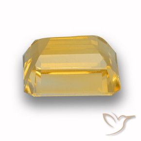 Citrino Dorado medio natural de 4.66 ct, Corte Octágono / Esmeralda, VVS-VS
