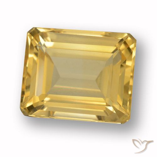 4.67ct Natural Oro Citrino, corte esmeralda, VVS-VS