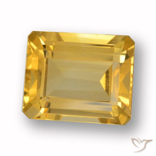 4.47ct Natural Oro Citrino, corte esmeralda, VVS-VS