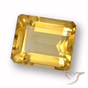 Citrino Oro natural de 4.47 ct, Corte Octágono / Esmeralda, VVS-VS