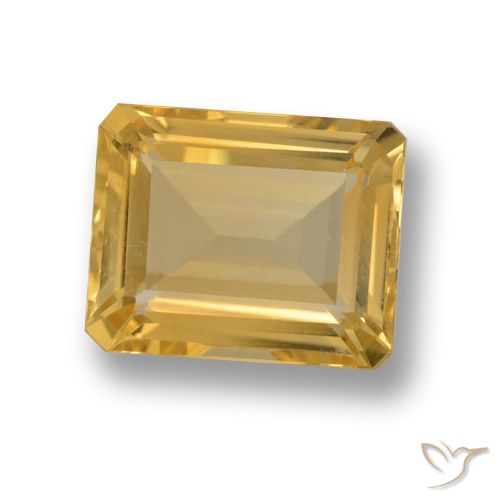 4.15ct Natural Oro Citrino, corte esmeralda, VVS-VS