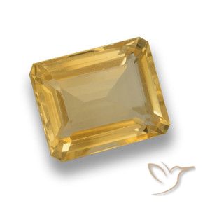 Citrino Oro natural de 4.15 ct, Corte Octágono / Esmeralda, VVS-VS