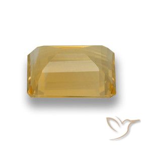 Citrino Oro natural de 4.15 ct, Corte Octágono / Esmeralda, VVS-VS