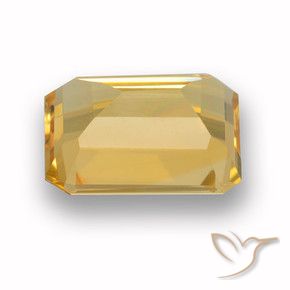 Citrino Oro natural de 3.37 ct, Corte Octágono / Esmeralda, VVS-VS