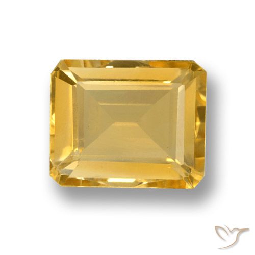 4.27ct Natural Oro Citrino, corte esmeralda, VVS-VS
