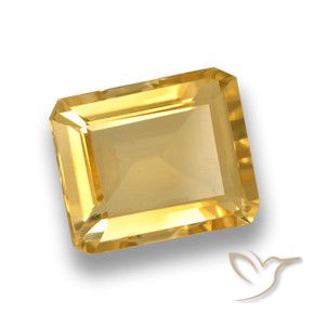 Citrino Oro natural de 4.27 ct, Corte Octágono / Esmeralda, VVS-VS