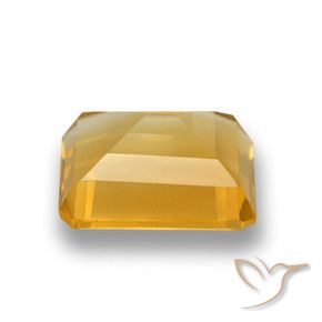 Citrino Oro natural de 4.27 ct, Corte Octágono / Esmeralda, VVS-VS