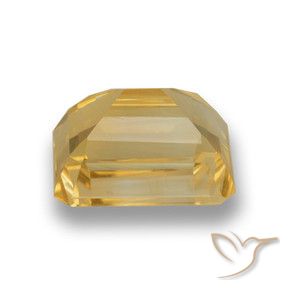 Citrino Dorado natural de 5.21 ct, Corte Octágono / Esmeralda, VVS-VS