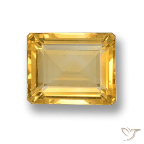 4.65ct Natural Oro Citrino, corte esmeralda, VVS