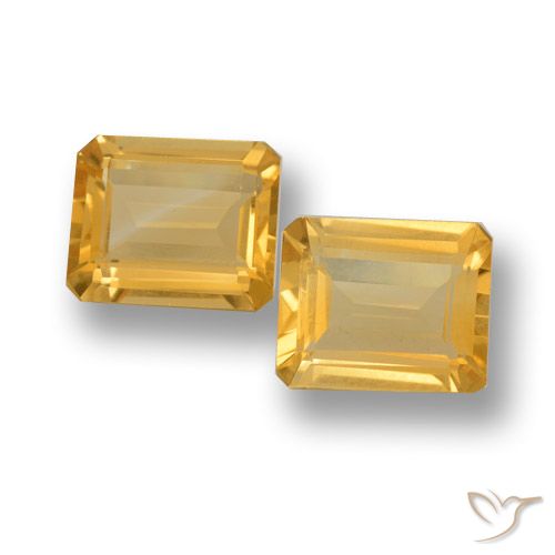 7.53ctw Natural Oro Citrino, corte esmeralda, VVS-VS