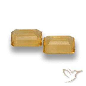 Gemas de Citrino Oro natural de 7.53 ct, Corte Octágono / Esmeralda, VVS-VS