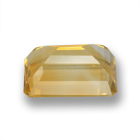 Citrino Dorado medio natural de 14.84 ct, corte esmeralda, VVS-VS
