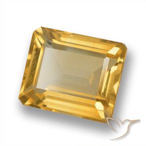 Citrino Naranja dorado natural de 5.93 ct, Corte Octágono / Esmeralda, VVS-VS