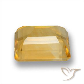 Citrino Naranja dorado natural de 5.93 ct, Corte Octágono / Esmeralda, VVS-VS