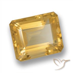 Citrino Dorado-naranja claro natural de 6.04 ct, Corte Octágono / Esmeralda, VVS-VS