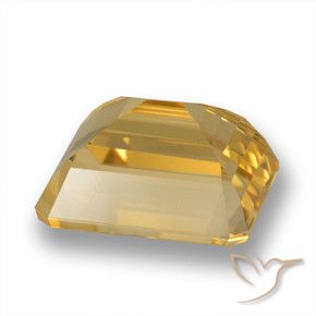 Citrino Dorado-naranja claro natural de 6.04 ct, Corte Octágono / Esmeralda, VVS-VS