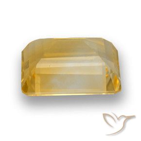 Citrino Dorado natural de 4.36 ct, Corte Octágono / Esmeralda, VVS