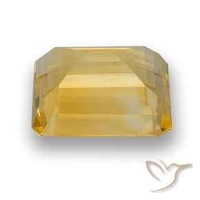 Citrino Dorado natural de 4.46 ct, Corte Octágono / Esmeralda, VVS